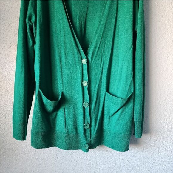 HALOGEN marino wool blend button front tunic style cardigan - Picture 3 of 10